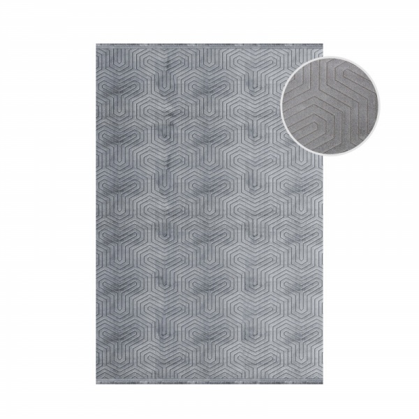 Soft Designer Grey Rug For Living Room I Stylish Grey Hallway Rug